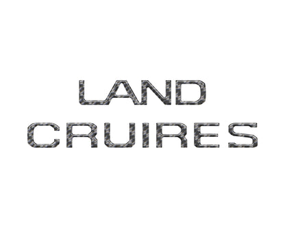 Rear Liftgate Letter Overlays Fits 2024-2026 Toyota Land Cruiser