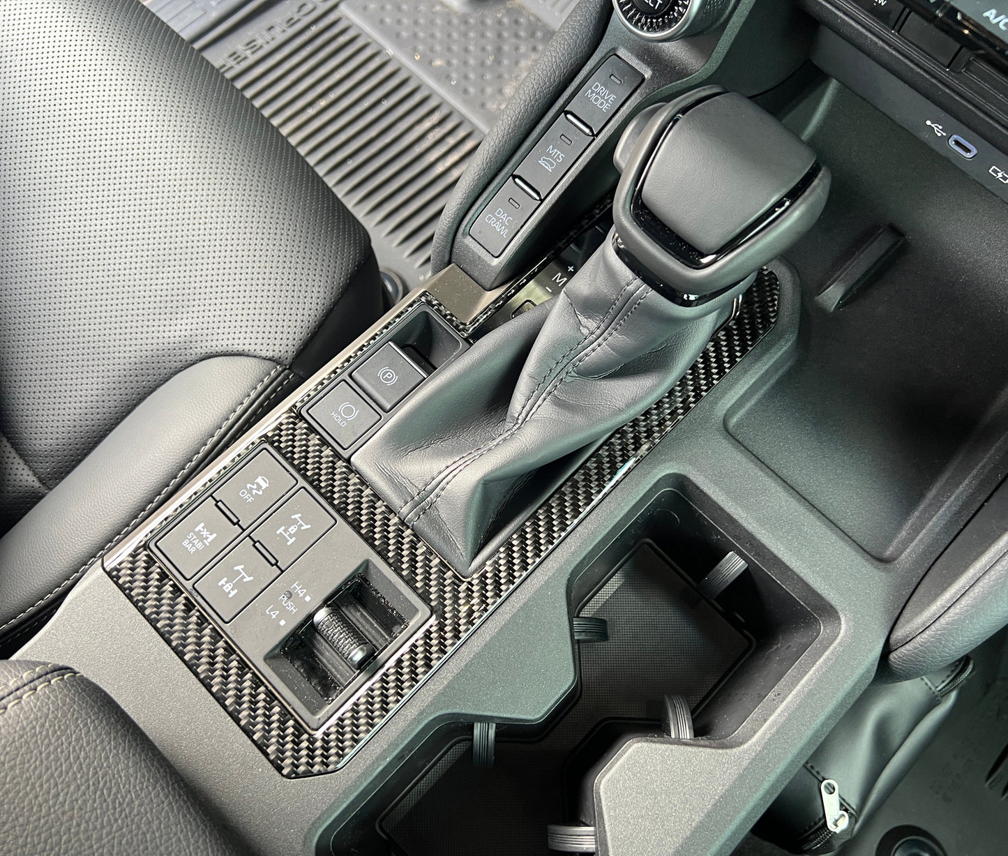 Shifter Surround Accent Trim Fits 2024-2026 Toyota Land Cruiser