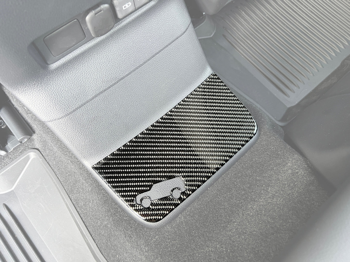 Rear Center Console Kick Plate Overlays Fits 2024-2026 Toyota Land Cruiser