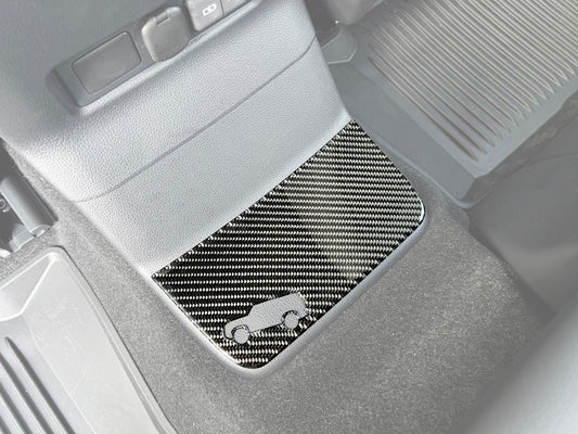 Rear Center Console Kick Plate Overlays Fits 2024-2026 Toyota Land Cruiser