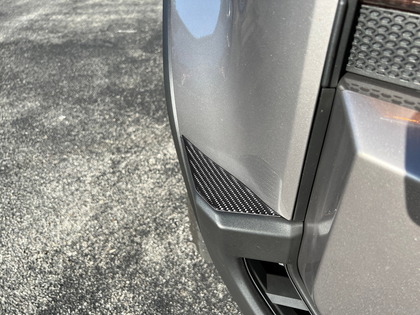 Front Bumper Top Sides Overlays Fits 2024-2026 Toyota Land Cruiser