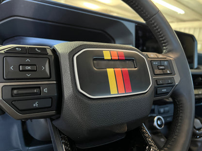 Center Steering Wheel Accent Trim Fits 2024-2026 Toyota Land Cruiser