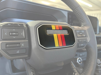 Center Steering Wheel Accent Trim Fits 2024-2026 Toyota Land Cruiser