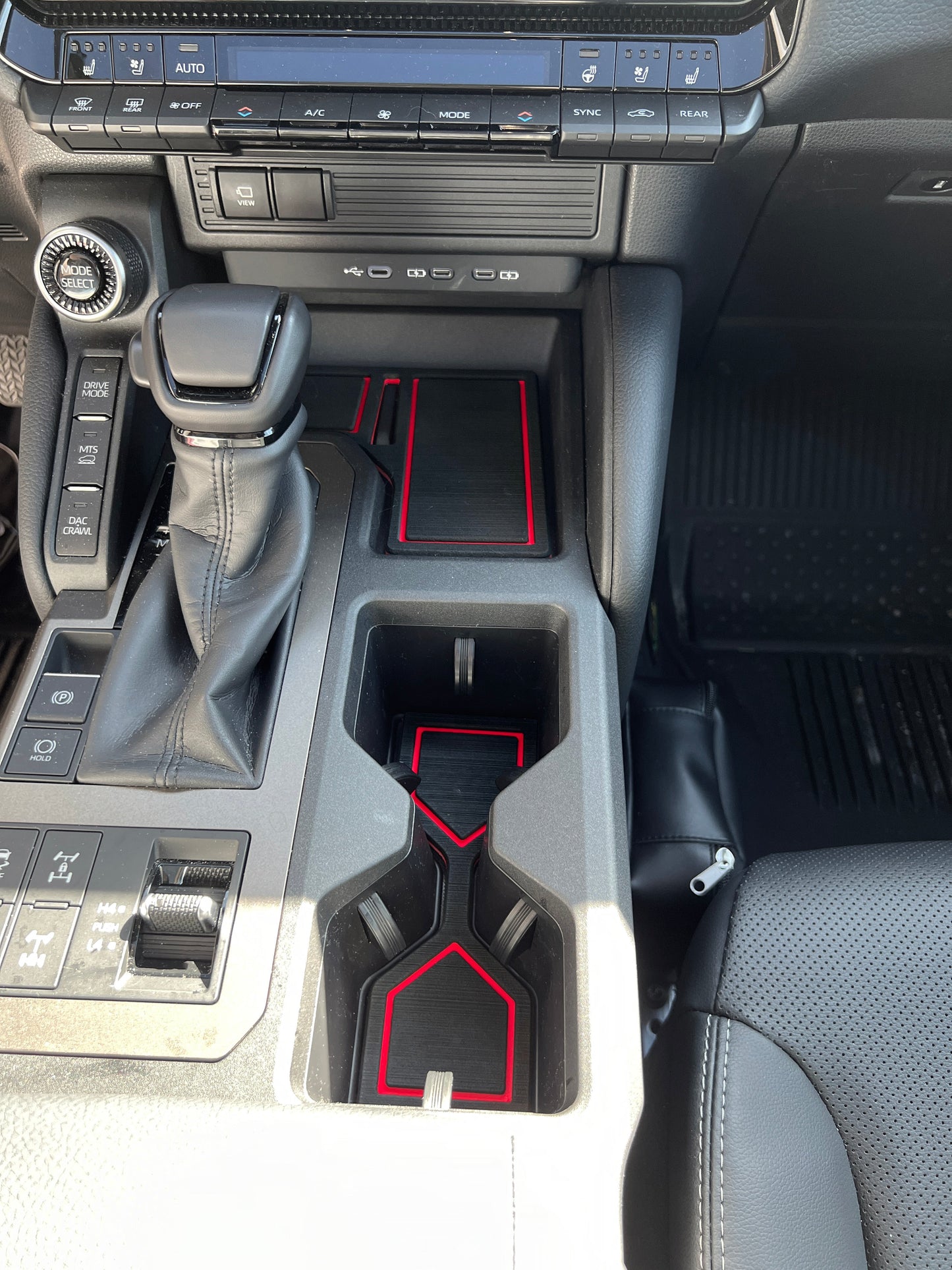 Center Console Foam Inserts Fits 2024-2026 Toyota Land Cruiser