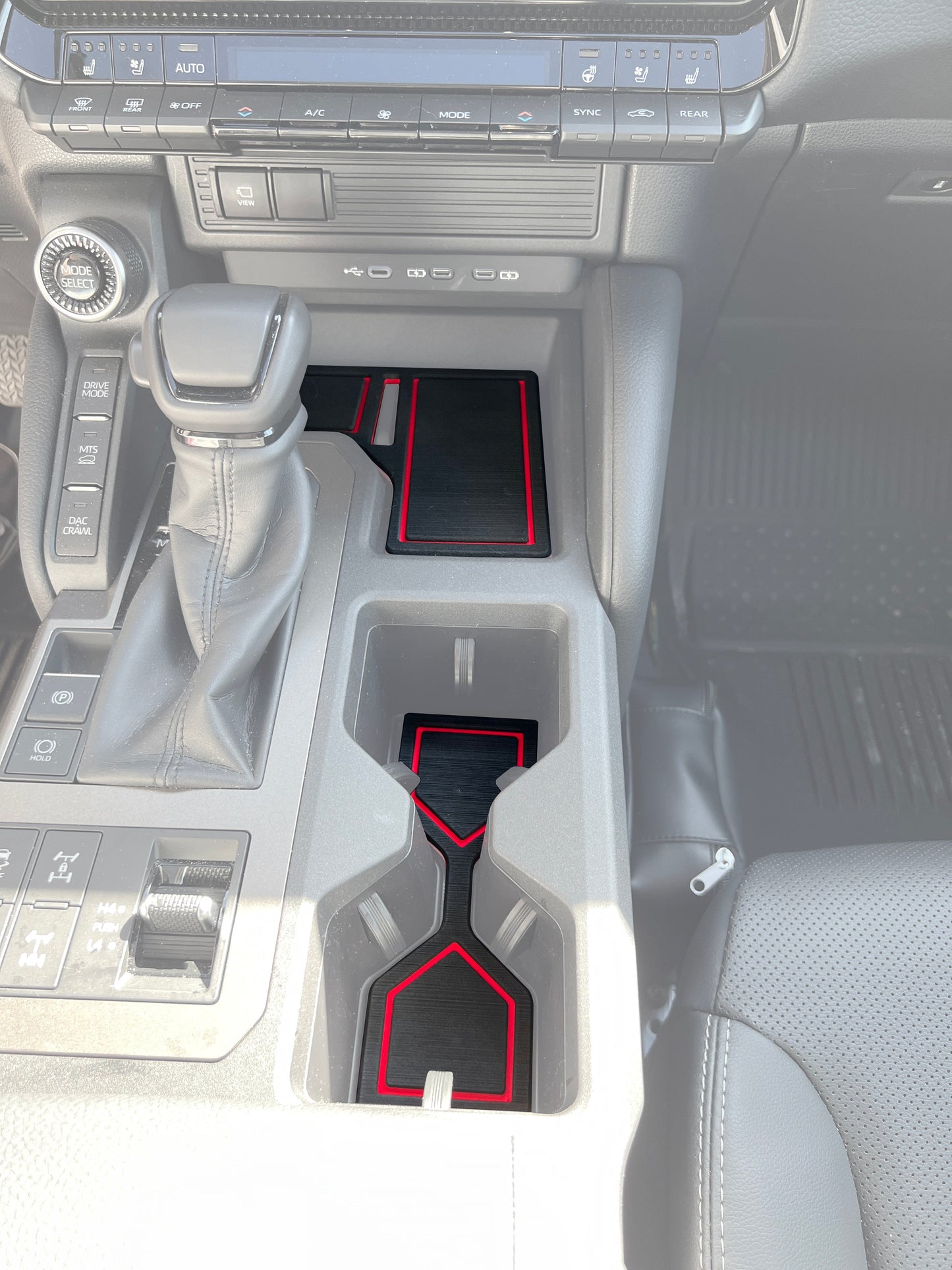 Center Console Foam Inserts Fits 2024-2026 Toyota Land Cruiser