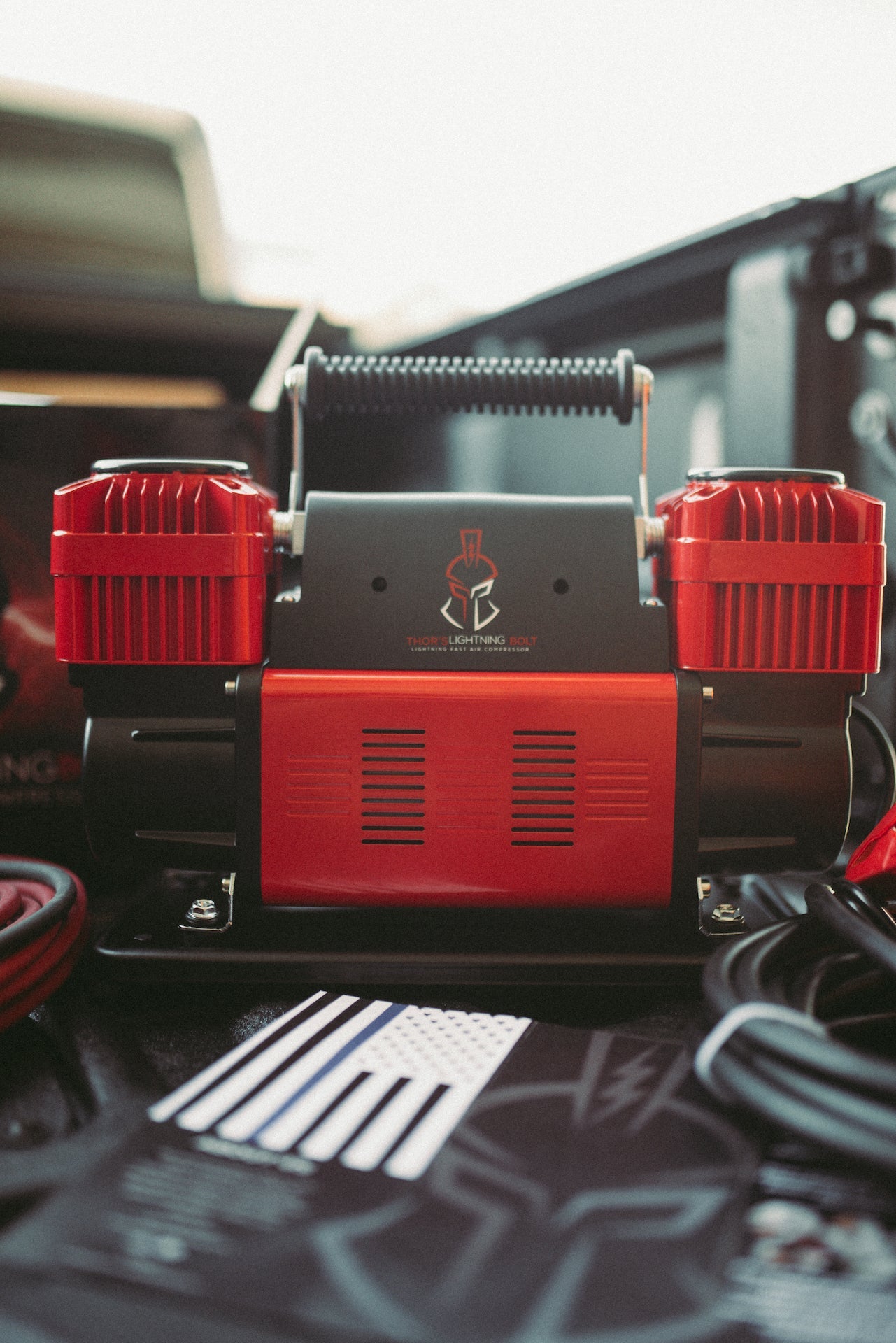 Thor's Lightning Bolt Portable  12v True Dual Air Compressor 10.6 CFM