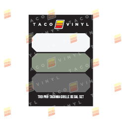 Tacoma Pro Grille Decals