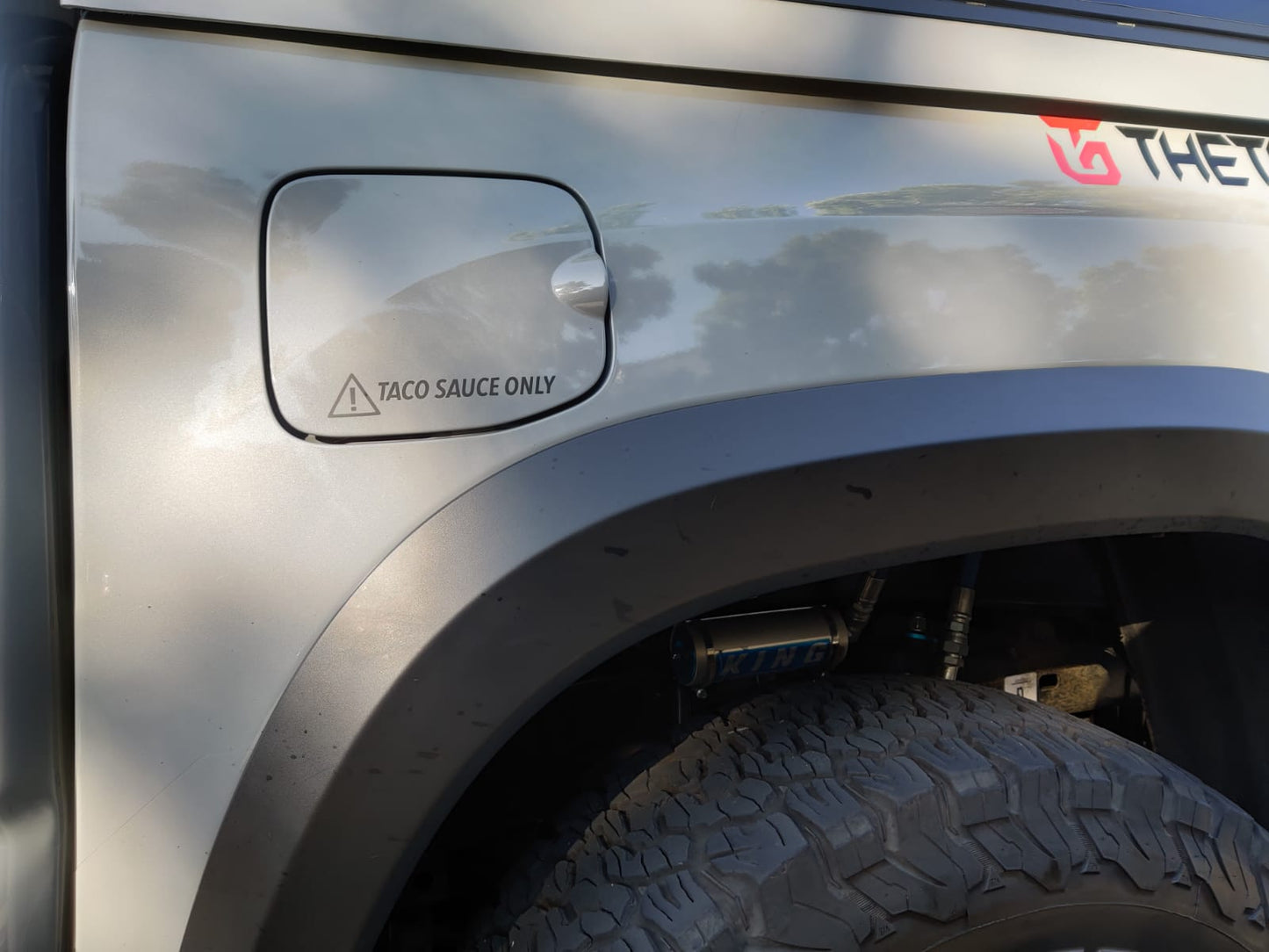 Taco sauce only! Decal