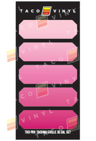 Tacoma ProGrille Gradient Decal