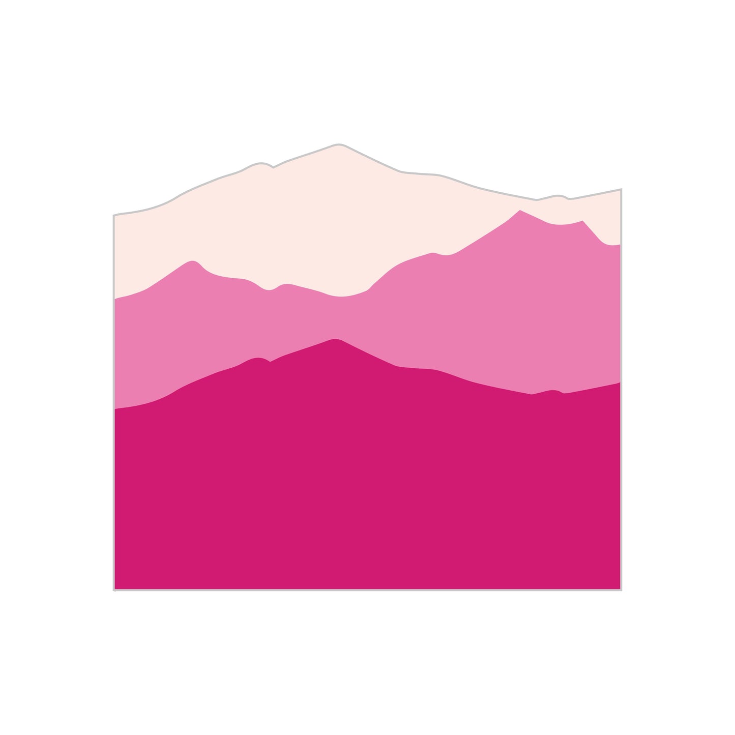 Sunset Mountain Decal