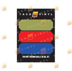 Tacoma Pro Grille Decals