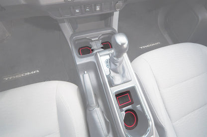 Center Console Cup Holder Inserts Fits 2016-2023 Toyota Tacoma