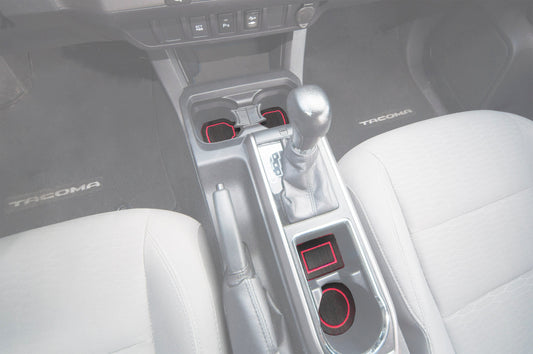 Center Console Cup Holder Inserts Fits 2016-2023 Toyota Tacoma