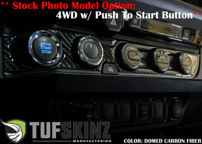 Climate Control Accent Overlay Fits 2016-2023 Toyota Tacoma