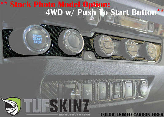 Climate Control Accent Overlay Fits 2016-2023 Toyota Tacoma