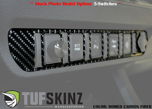 Center Dash Switch Panel Accent Overlay Fits 2016-2023 Toyota Tacoma