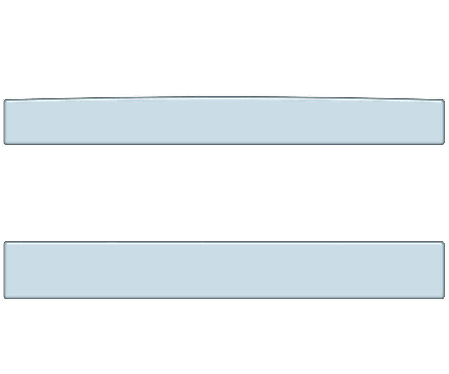 Rear Power Sliding Window Accent Overlays Fits 2016-2023 Toyota Tacoma