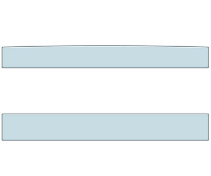 Rear Power Sliding Window Accent Overlays Fits 2016-2023 Toyota Tacoma