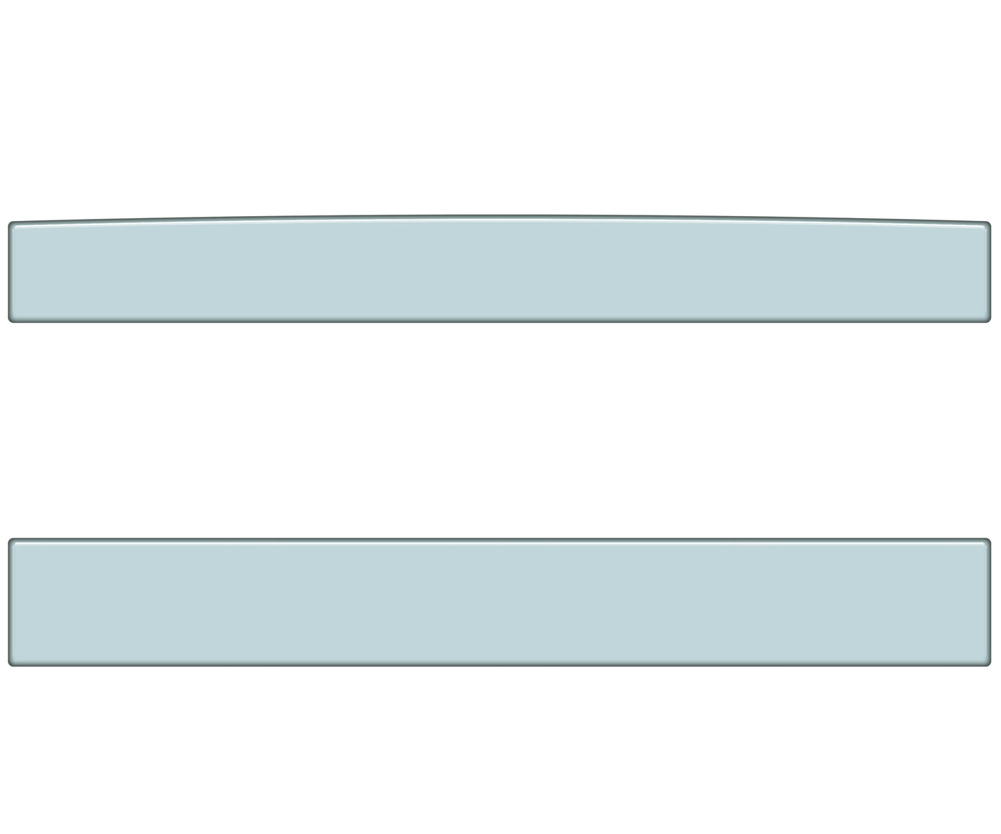 Rear Power Sliding Window Accent Overlays Fits 2016-2023 Toyota Tacoma