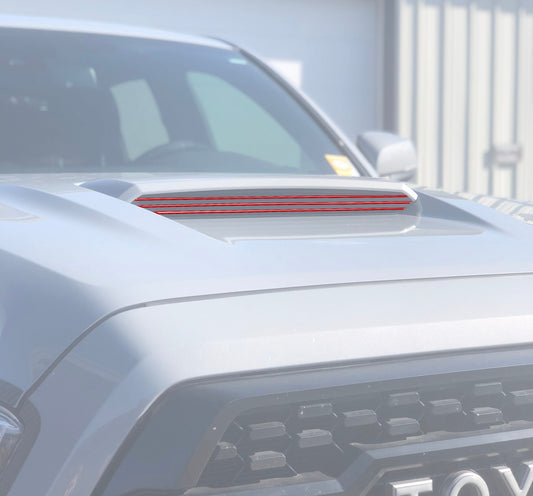 Inner Hood Scoop Line Accents Fits 2016-2023 Toyota Tacoma