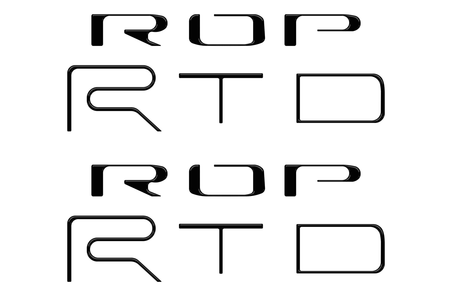 Bed Side Letter Inserts Fits 2022-2023 Toyota Tacoma TRD Pro