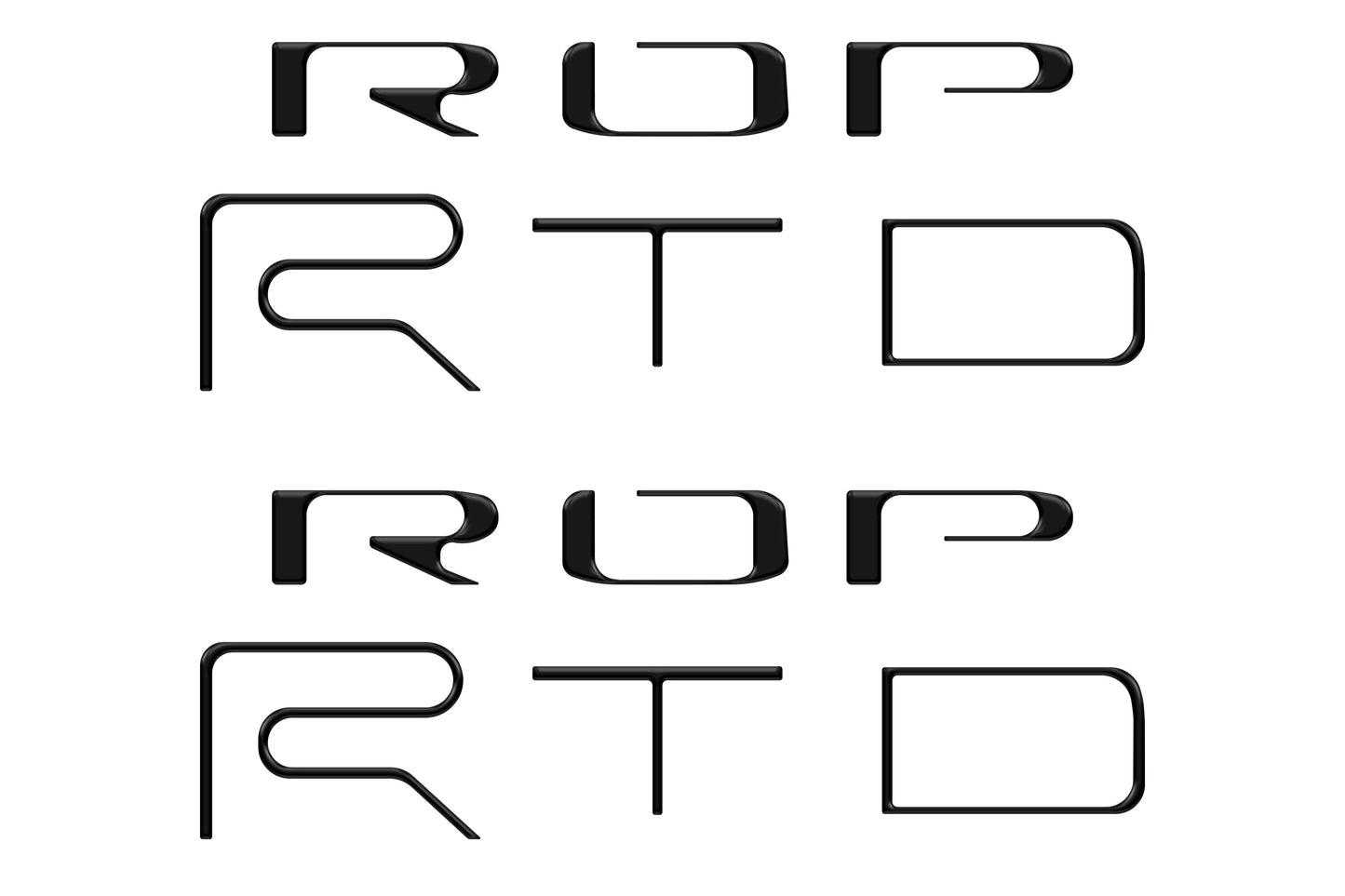 Bed Side Letter Inserts Fits 2022-2023 Toyota Tacoma TRD Pro