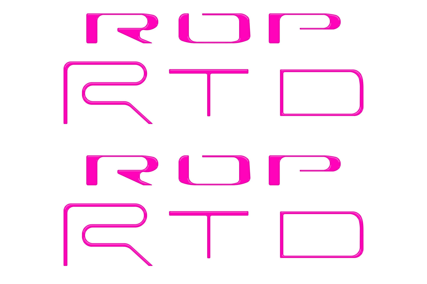 Bed Side Letter Inserts Fits 2022-2023 Toyota Tacoma TRD Pro