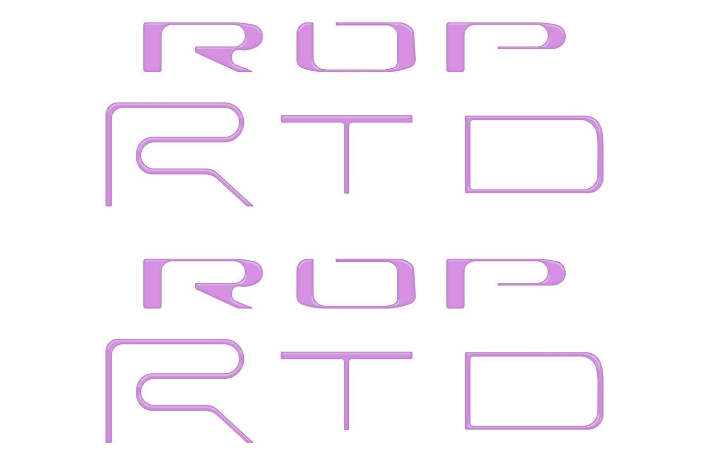 Bed Side Letter Inserts Fits 2022-2023 Toyota Tacoma TRD Pro