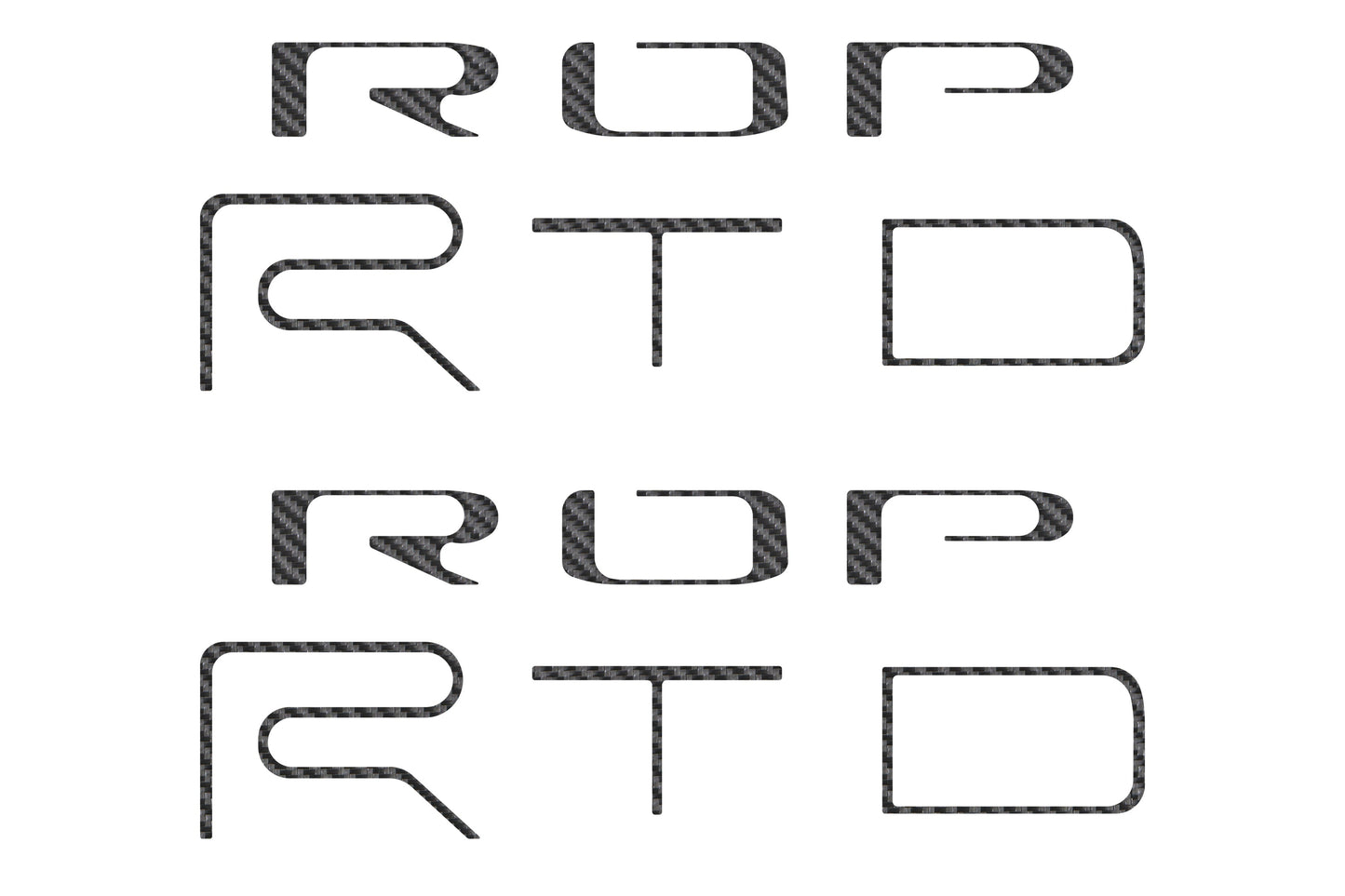 Bed Side Letter Inserts Fits 2022-2023 Toyota Tacoma TRD Pro