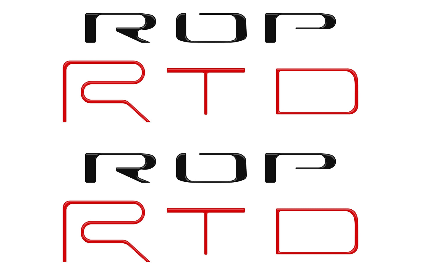 Bed Side Letter Inserts Fits 2022-2023 Toyota Tacoma TRD Pro