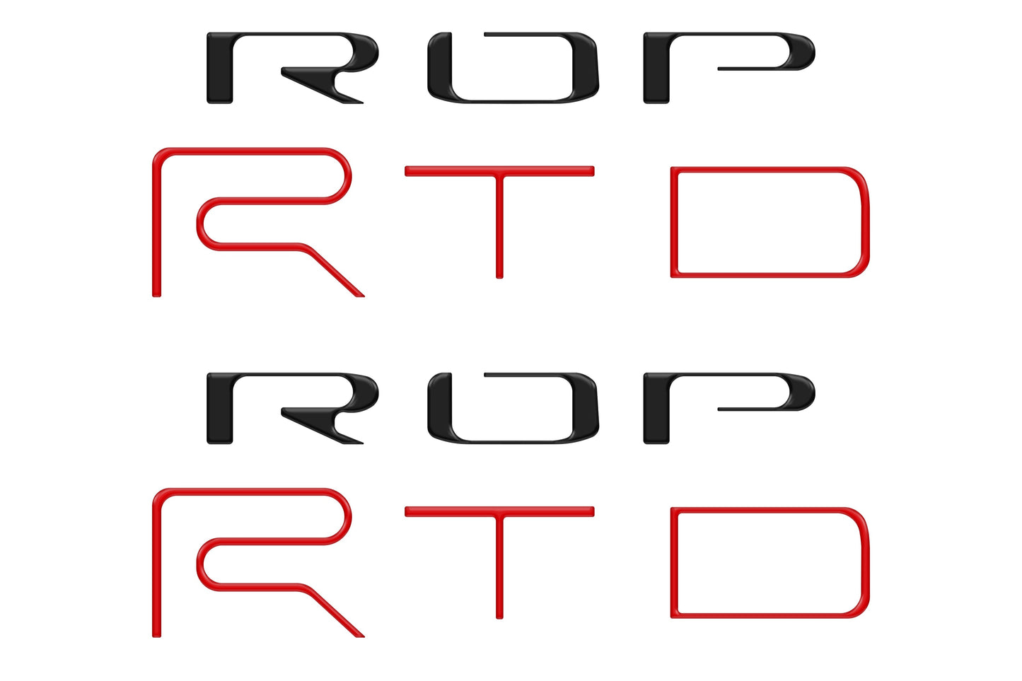 Bed Side Letter Inserts Fits 2022-2023 Toyota Tacoma TRD Pro