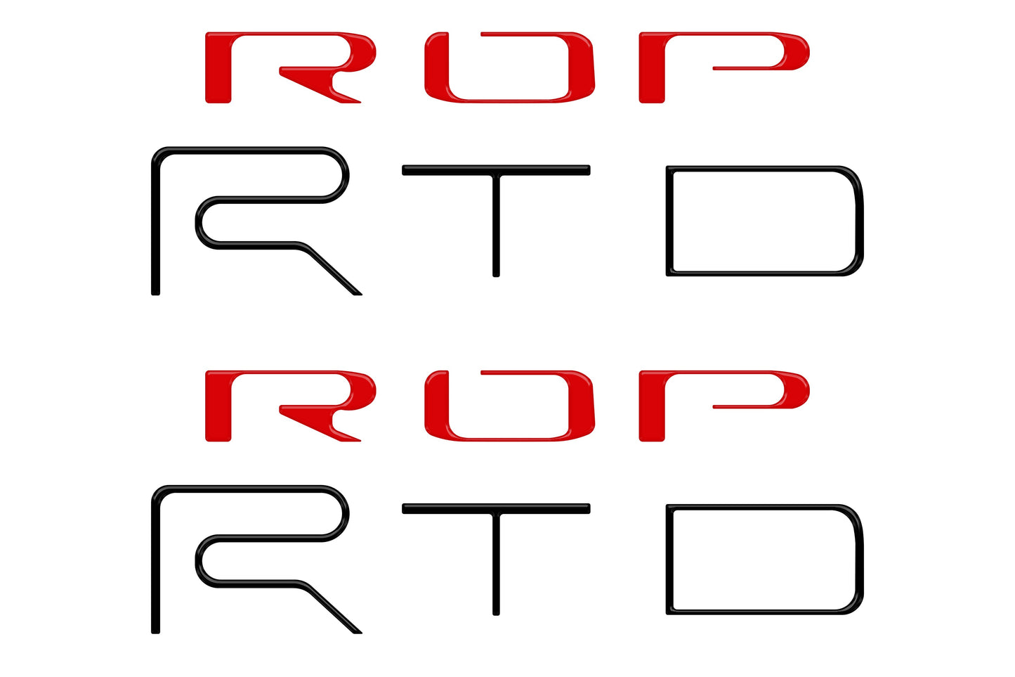 Bed Side Letter Inserts Fits 2022-2023 Toyota Tacoma TRD Pro