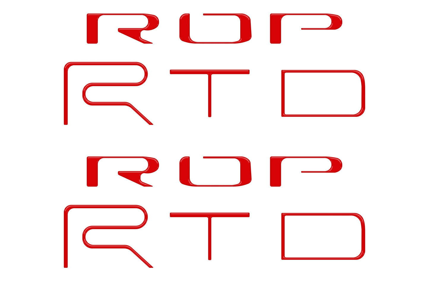 Bed Side Letter Inserts Fits 2022-2023 Toyota Tacoma TRD Pro