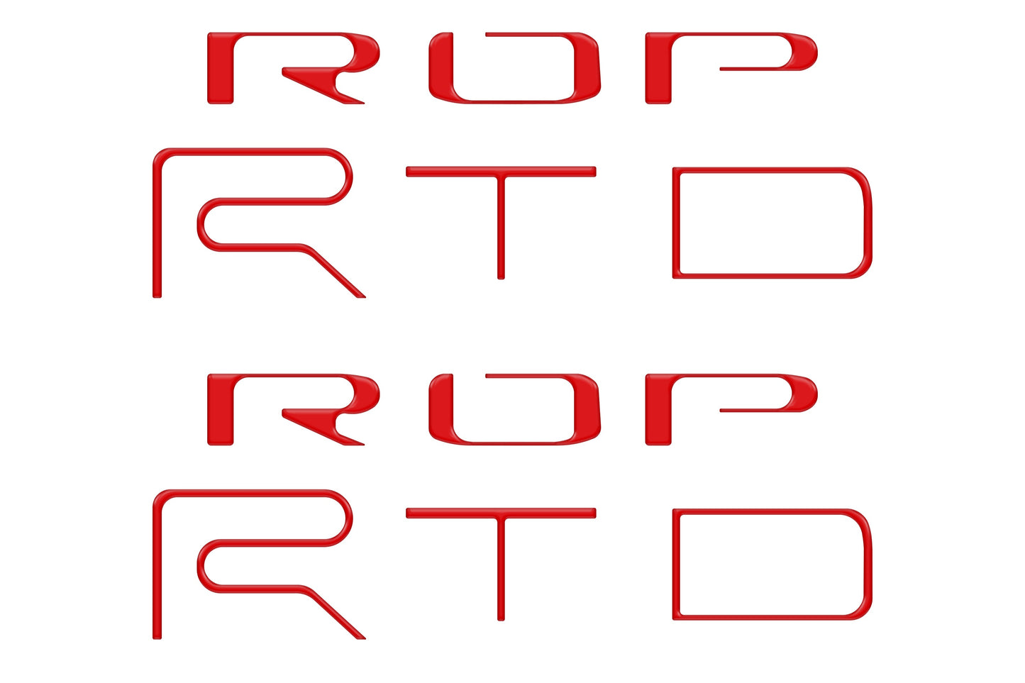 Bed Side Letter Inserts Fits 2022-2023 Toyota Tacoma TRD Pro