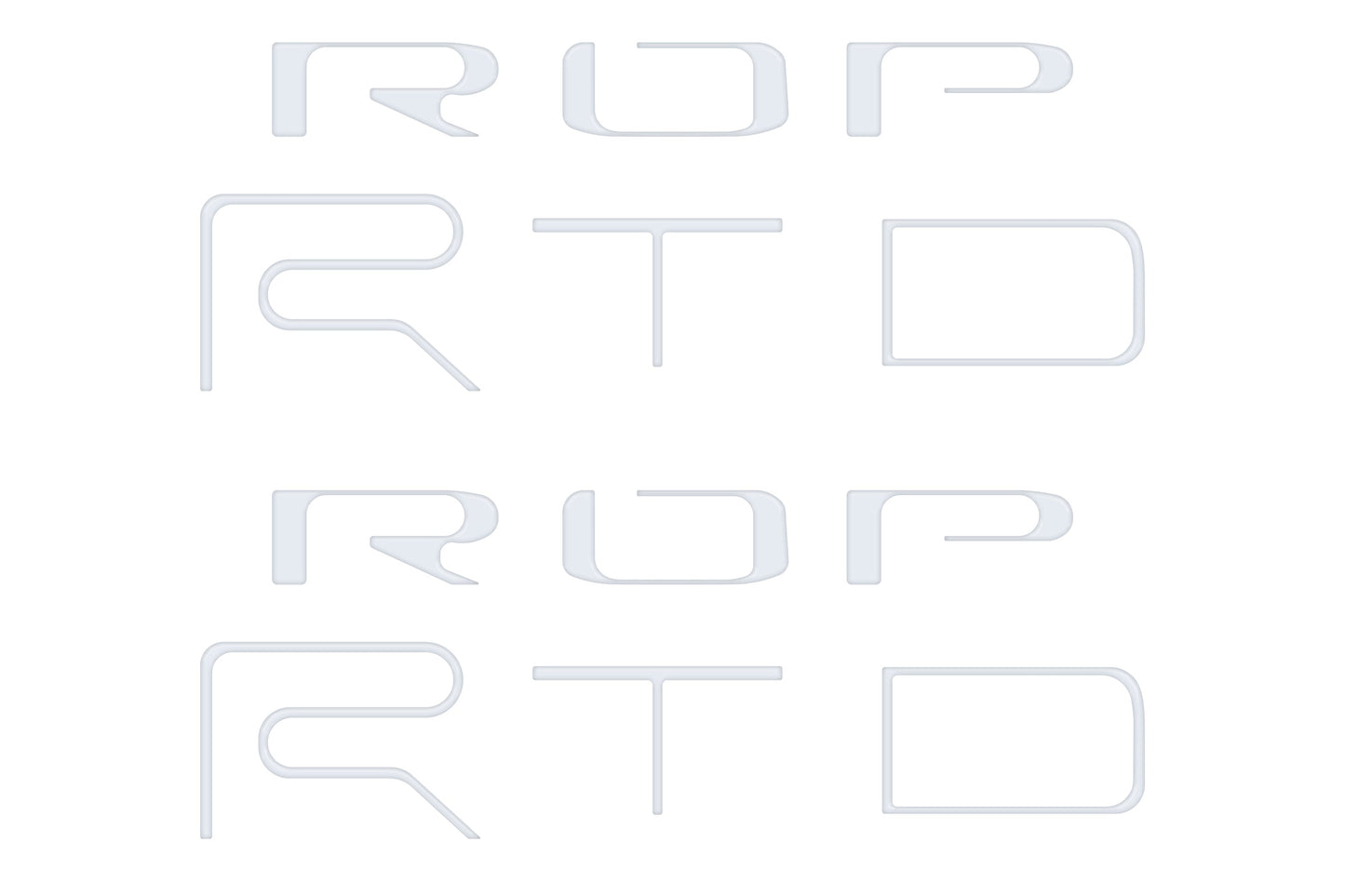 Bed Side Letter Inserts Fits 2022-2023 Toyota Tacoma TRD Pro