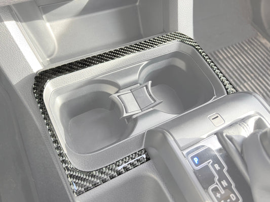 Center Console Cup Holder Accent Overlay Fits 2016-2023 Toyota Tacoma