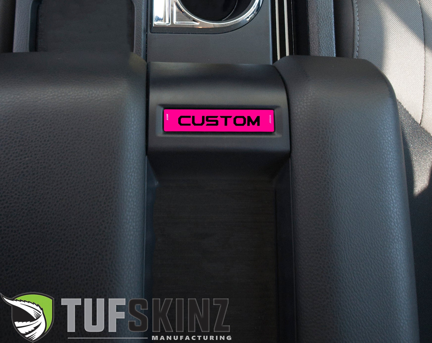 Center Console Badge-Custom Text - Fits 2014-2021 Toyota Tundra