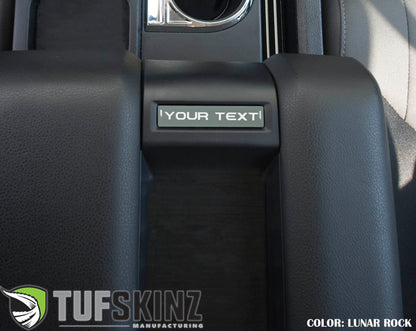 Center Console Badge-Custom Text - Fits 2014-2021 Toyota Tundra