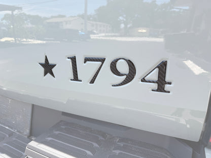 Tailgate Letter Inserts Fits 2022-2026 Toyota Tundra 1794