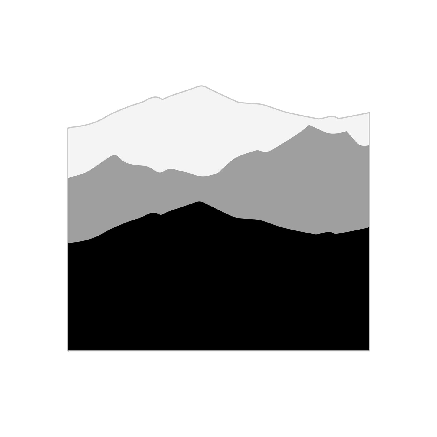 Sunset Mountain Decal