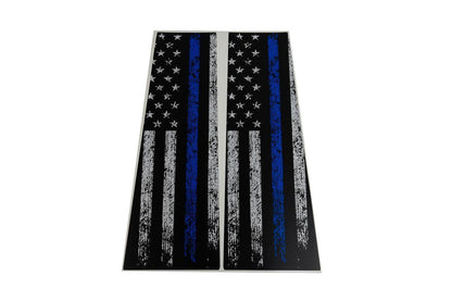 American Flag B Pillar Overlays - 2024+ Tacoma Double Cab / 2025+ 4Runner