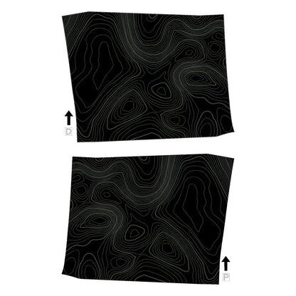 Topographic Inner Door Cup Overlays - 2024+ Tacoma / 2025+ 4Runner