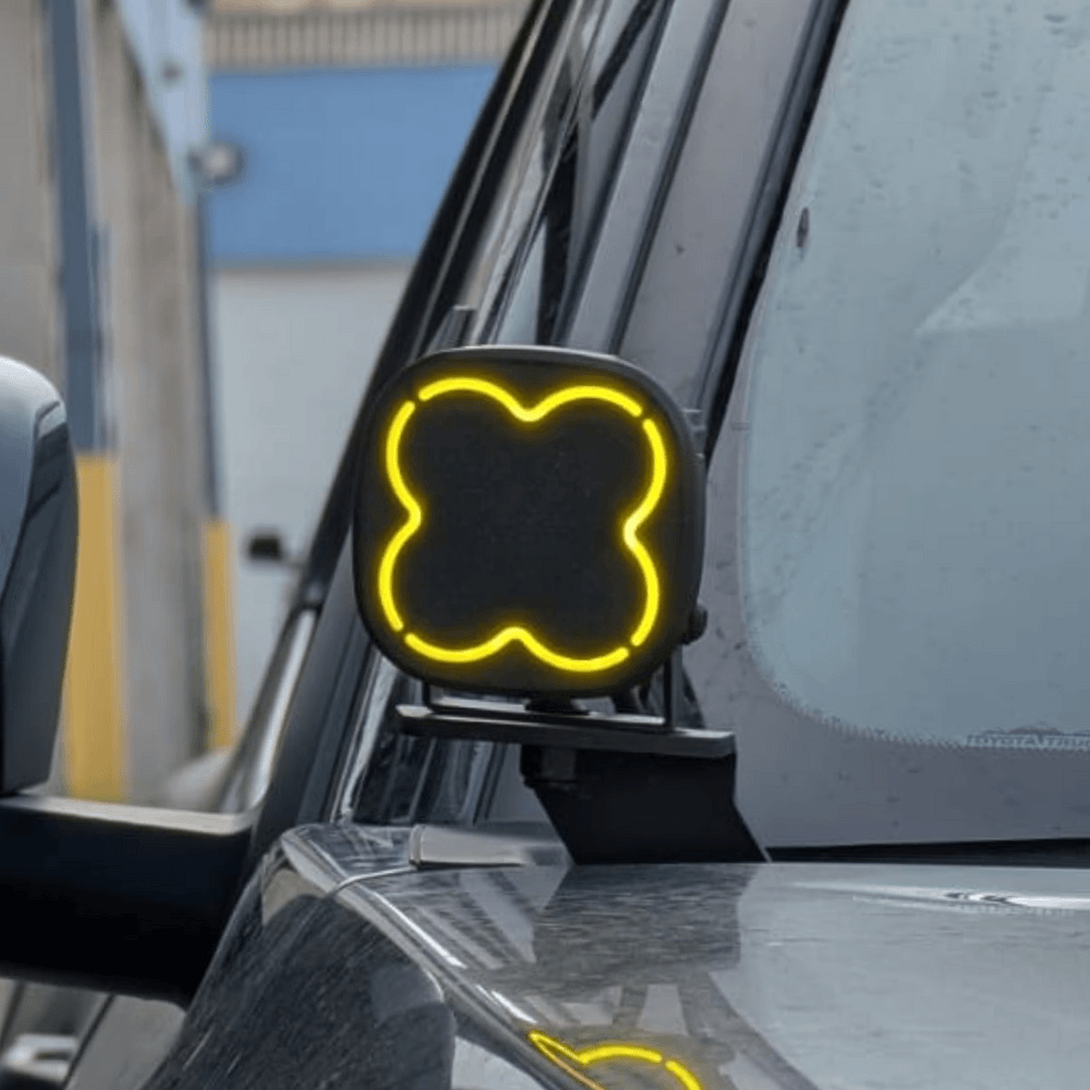 Custom Light-Up (DRL) Covers for Baja Designs Squadron Sport / Pro Pods