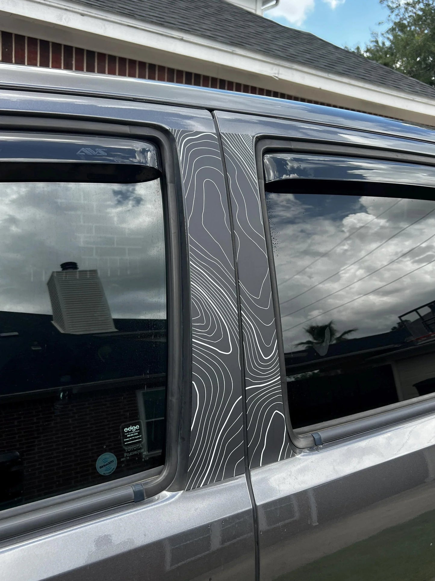 Topo B Pillar Overlays - 2016-2023 Tacoma Double Cab