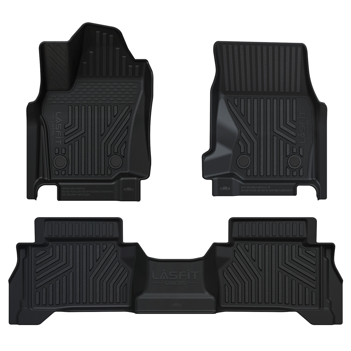 Lasfit 2024-2026 Toyota Tacoma All-Weather Floor Mats