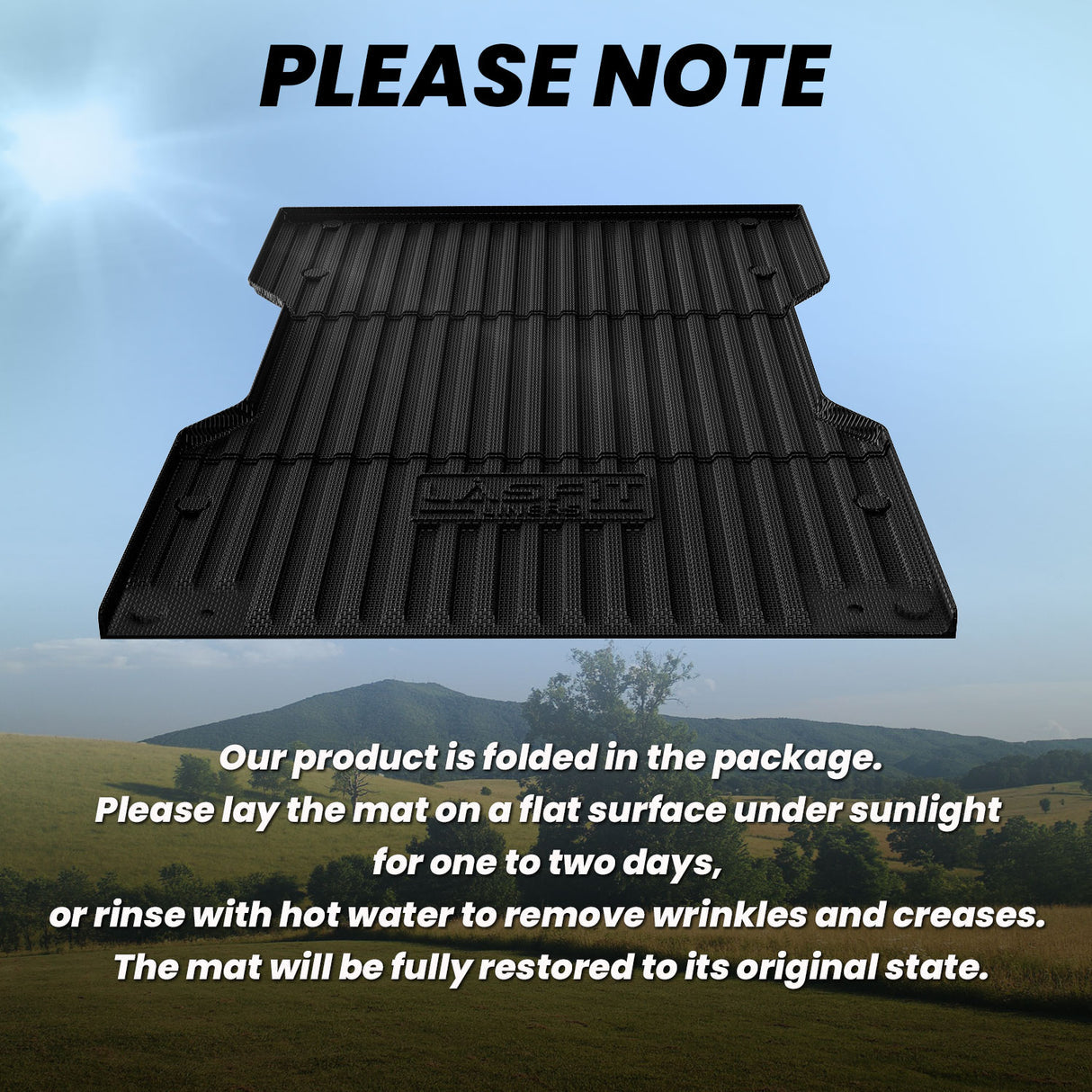 2024-2026 Toyota Tacoma 5FT/6FT Heavy Duty Truck Bed Mat or Tailgate Mat