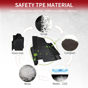 Lasfit 2024-2026 Toyota Tacoma All-Weather Floor Mats