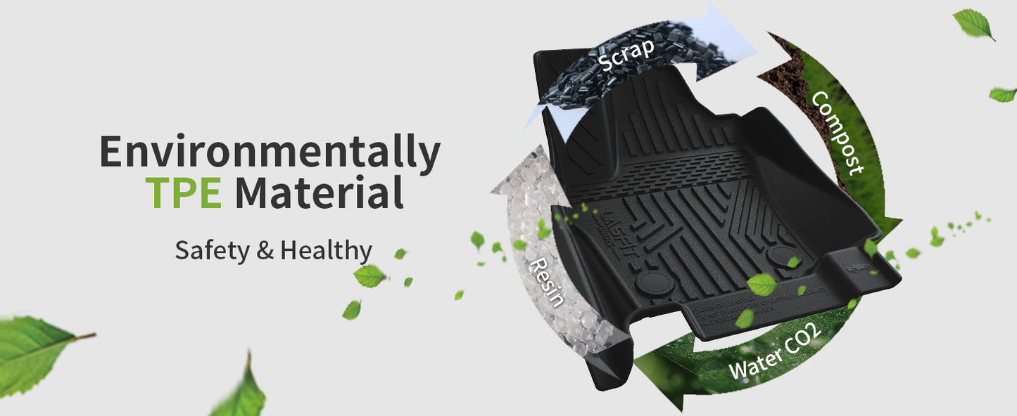 Lasfit 2024-2026 Toyota Tacoma All-Weather Floor Mats