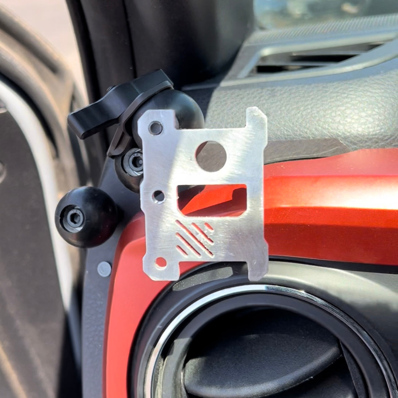 Clip style / Baofeng Radio and Mic Mount with 1" Ball Adapter