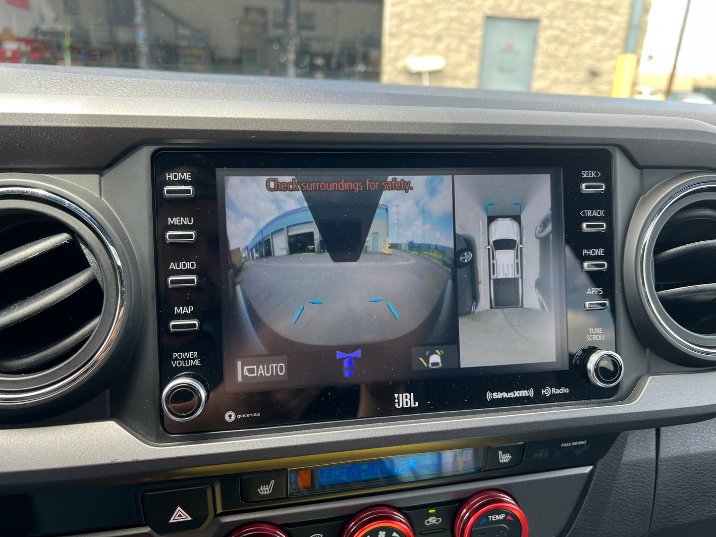 Front OEM Camera Mounting Bracket for Aftermarket TRD Pro Grille 2020 - 2023 Toyota Tacoma.